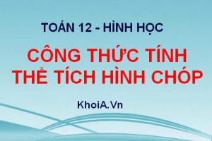 Công thức tính thể tích hình chóp, Bài tập minh họa - Hình học lớp 12